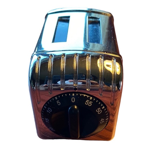 STARBUCKS VINTAGE SILVER MINI TOASTER 60 MINUTES KITCHEN TIMER - Picture 3 of 7